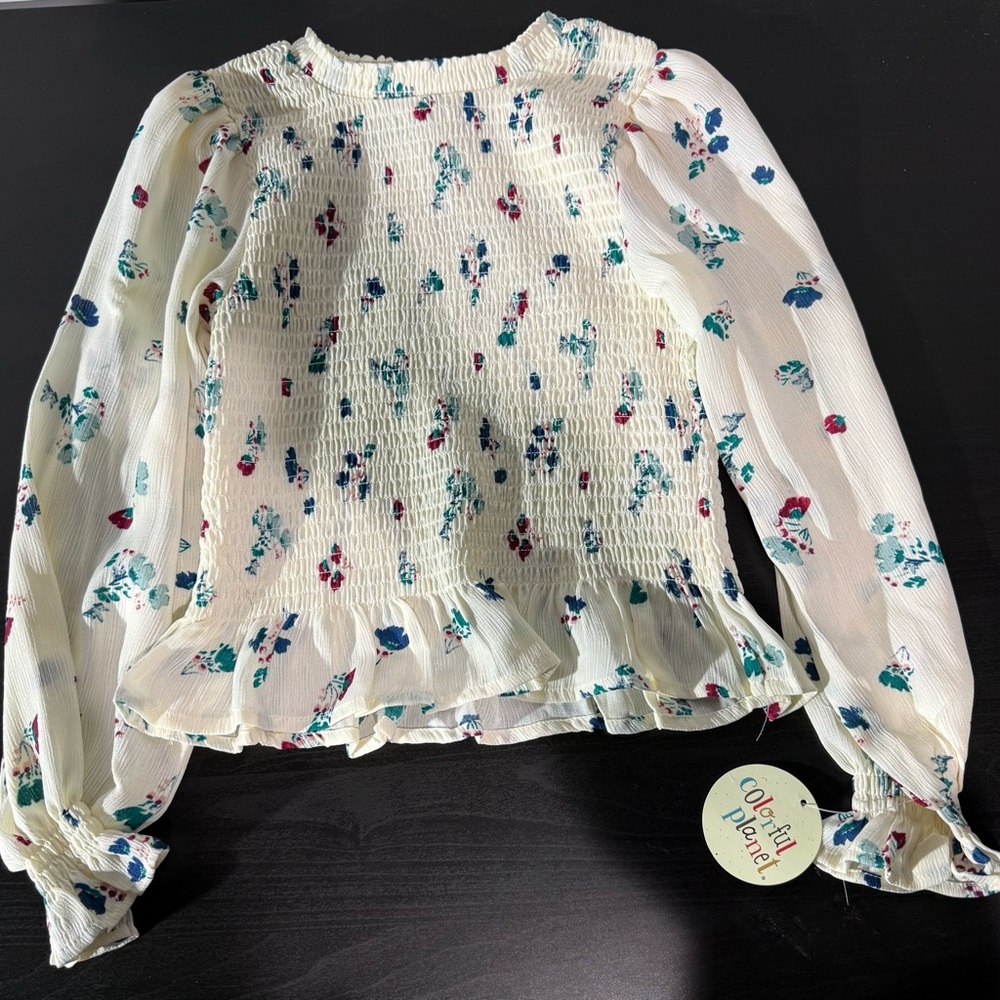 Floral Smocked Blouse